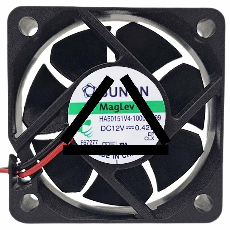 Sunon Maglev HA50151V4-10000-A99 DC 12V 0.42W 2 Wires Axial Cooling Fan