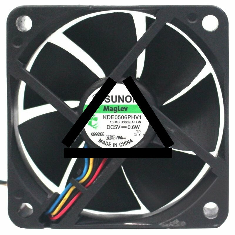 Sunon Maglev KDE0506PHV1 DC 5V 0.6W 4 Wires 6015 PWM Axial Cooling Fan