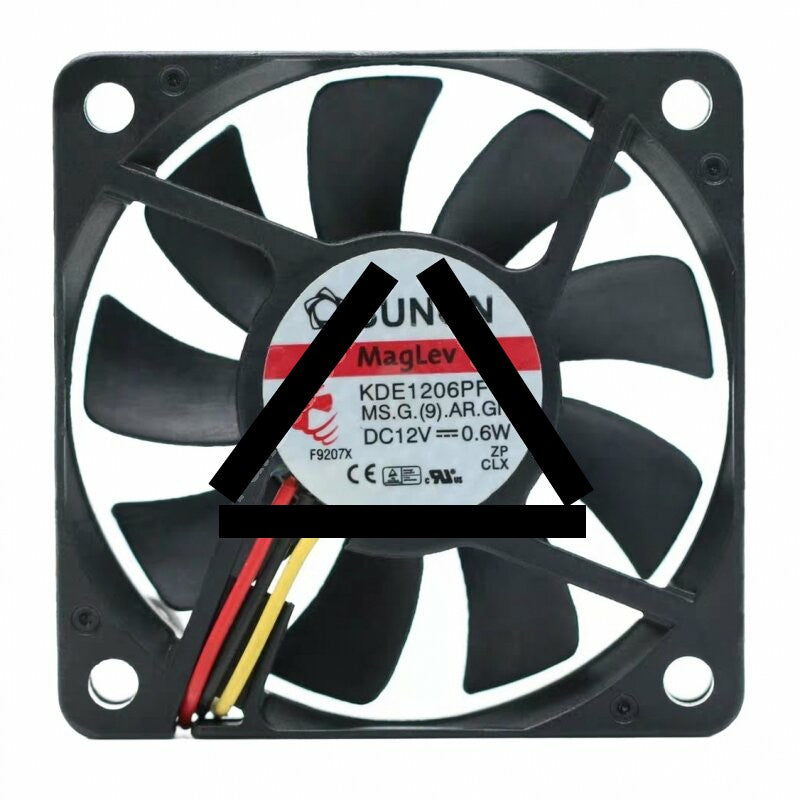 Sunon Maglev KDE1206PFV3 MS.G.(9).AR.GN DC 12V 0.6W 6010 Axial Cooling Fan