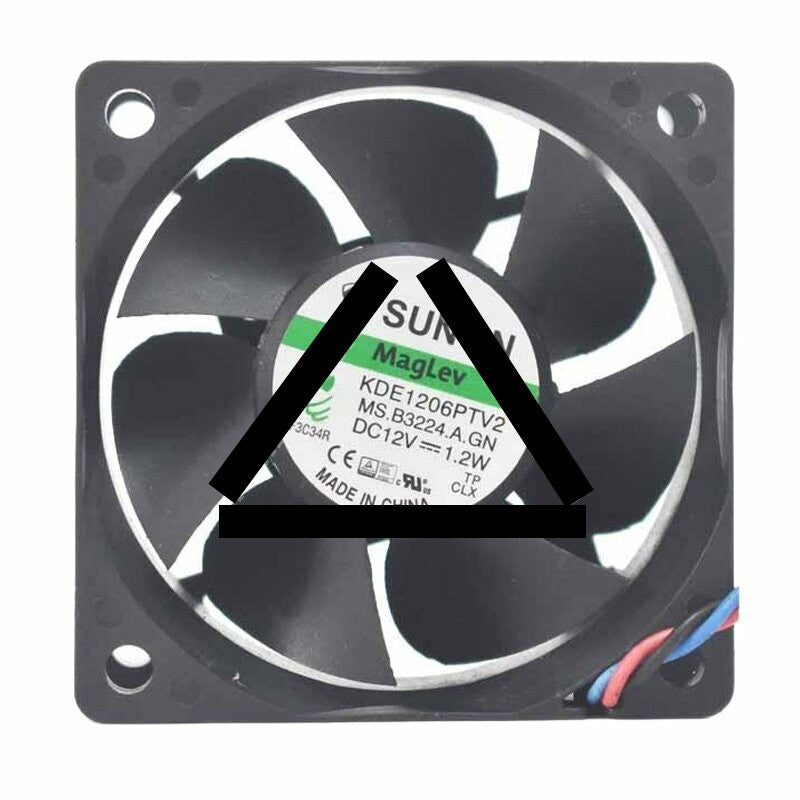 Sunon Maglev KDE1206PTV2 MS.B3224.A.GN DC 12V 1.2W 6025 Axial Cooling Fan