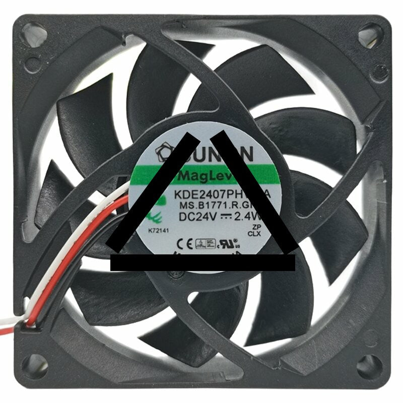 Sunon Maglev KDE2407PHV1-A DC 24V 2.4W 2 Wires / 3 Wires Axial Cooling Fan