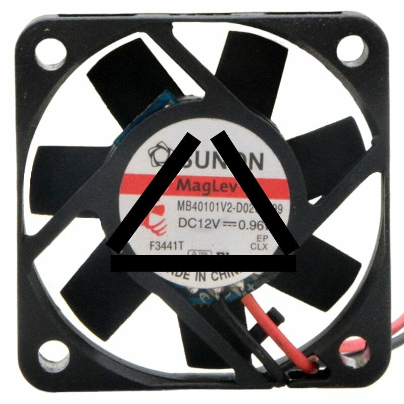 Sunon Maglev MB40101V2-D02C-A99 DC 12V 0.96W 2 Wires Axial Cooling Fan