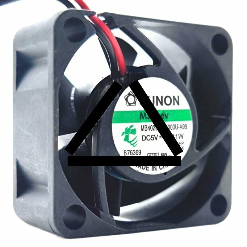 Sunon Maglev MB40200V3-000U-A99 DC 5V 0.41W 2 Wires Axial Cooling Fan