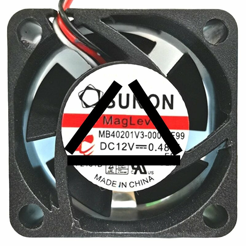 Sunon Maglev MB40201V3-000C-F99 DC 12V 0.48W 2 Wires Axial Cooling Fan