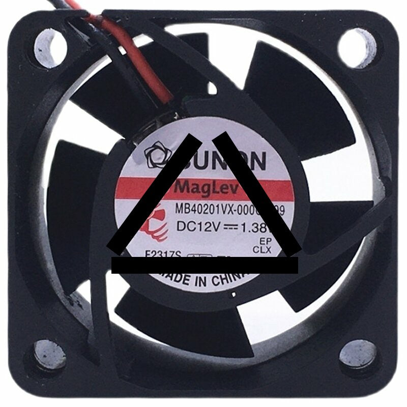 Sunon Maglev MB40201VX-000C-A99 DC 12V 1.38W 2 Wires Axial Cooling Fan