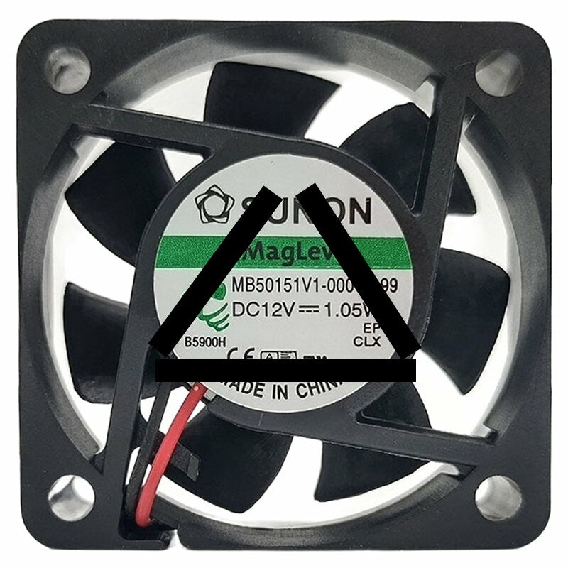 Sunon Maglev MB50151V1-0000-A99 DC 12V 1.05W 2 Wires Axial Cooling Fan
