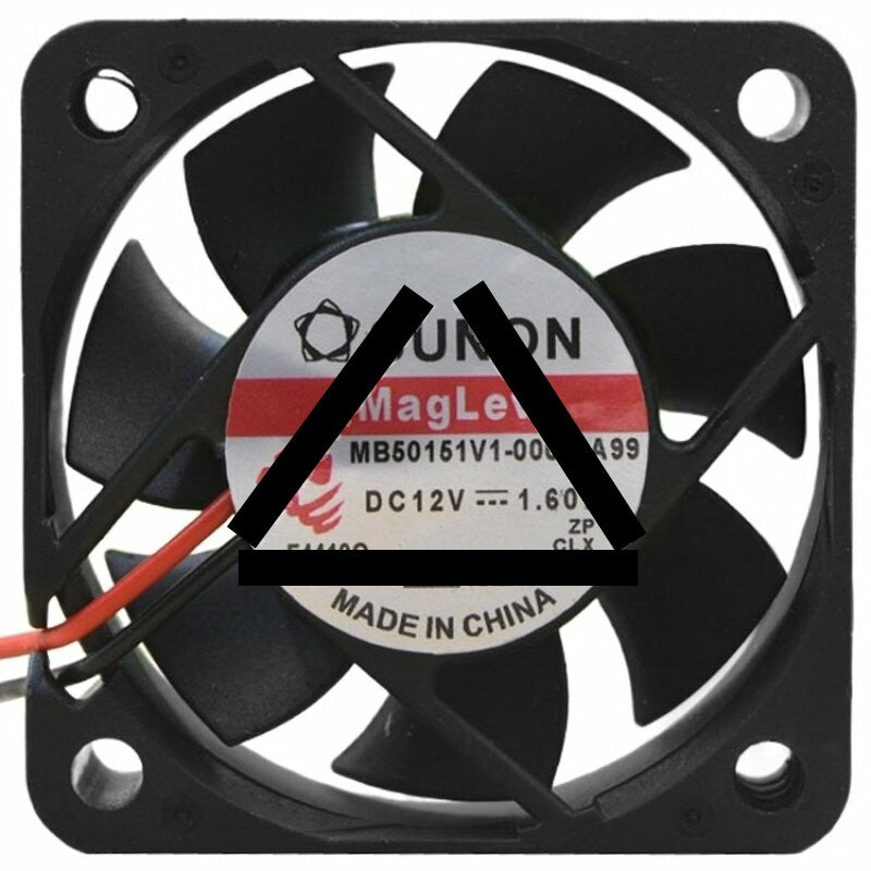 Sunon Maglev MB50151V1-000C-A99 DC 12V 1.60W 2 Wires Axial Cooling Fan