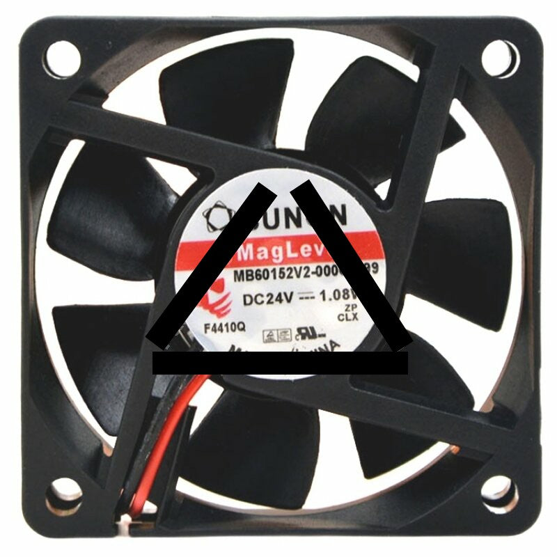 Sunon Maglev MB60152V2-000C-A99 DC 24V 1.08W 2 Wires Axial Cooling Fan