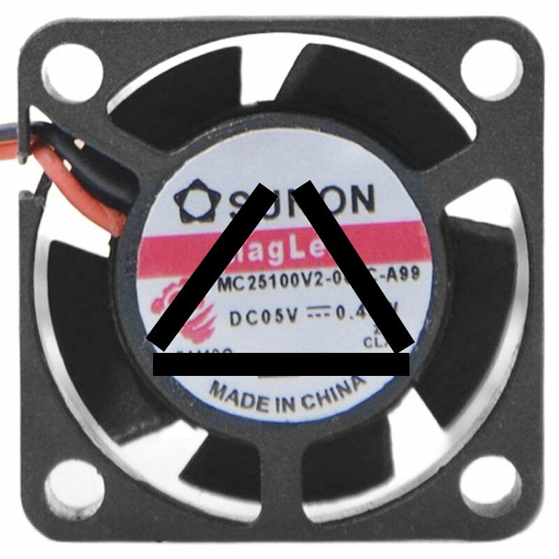 Sunon Maglev MC25100V2-000C-A99 DC 5V 0.43W 2 Wires Axial Cooling Fan