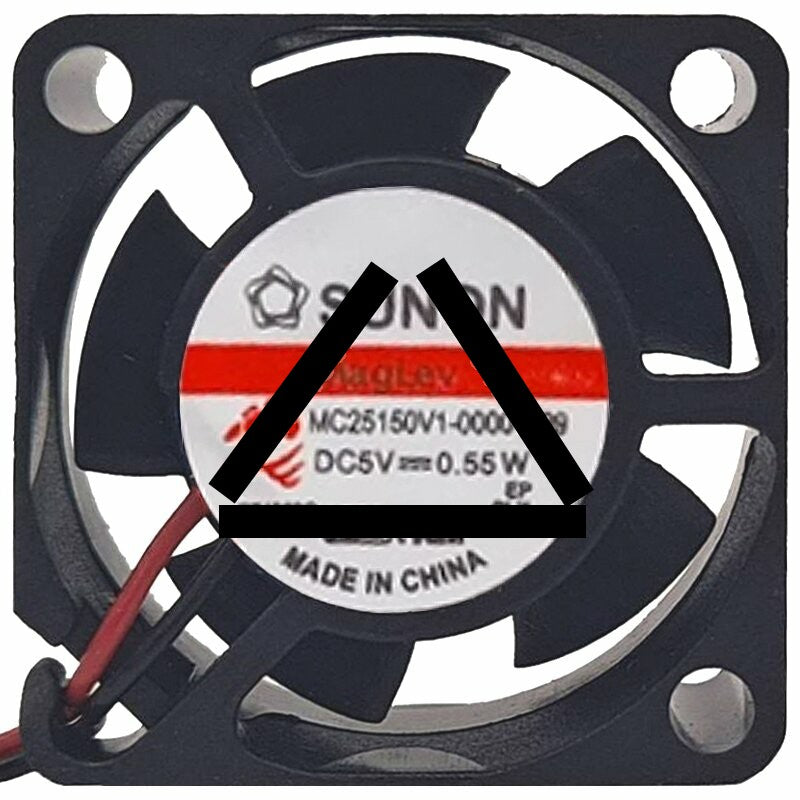 Sunon Maglev MC25150V1-0000-A99 DC 5V 0.55W 2 Wires Axial Cooling Fan