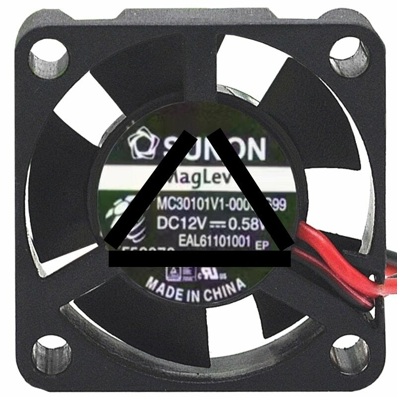 Sunon Maglev MC30101V1-000U-G99 DC 12V 0.58W 2 Wires Axial Cooling Fan