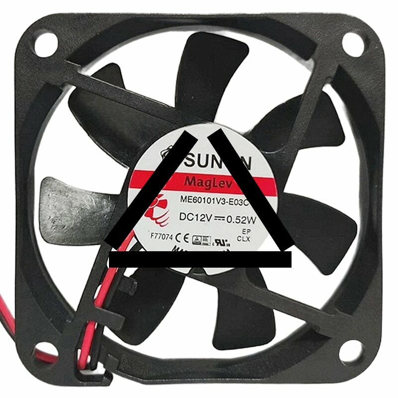 Sunon Maglev ME60101V3-E03C-A99 DC 12V 0.52W 2 Wires Axial Cooling Fan