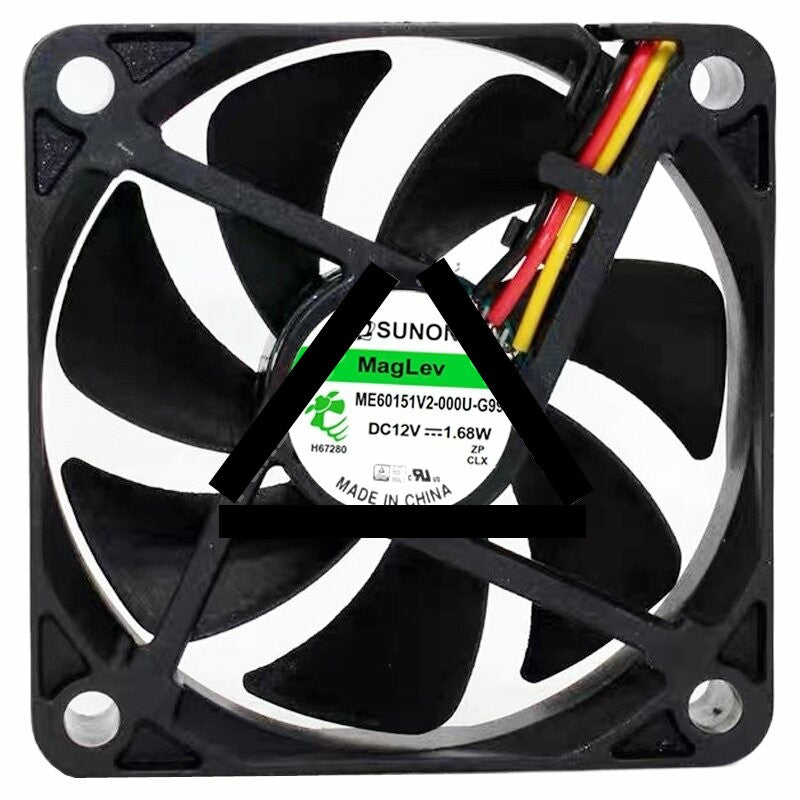 Sunon Maglev ME60151V2-000U-G99 DC 12V 1.68W 3 Wires Axial Cooling Fan
