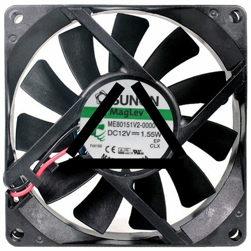 Sunon Maglev ME80151V2-0000-A99 DC 12V 1.55W 2 Wires Axial Cooling Fan