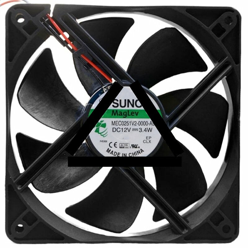Sunon Maglev MEC0251V2-0000-A99 DC 12V 3.4W 2 Wires Axial Cooling Fan