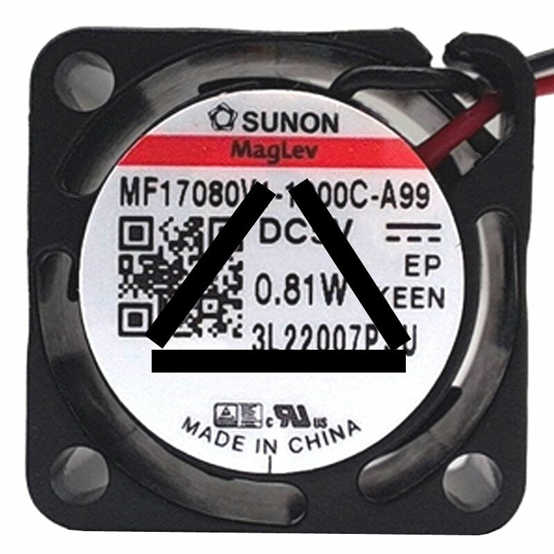 Sunon Maglev MF17080V1-1000C-A99 DC 5V 0.81W 2 Wires Axial Cooling Fan