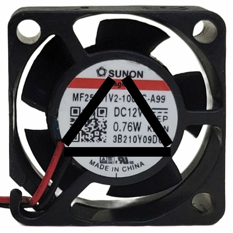 Sunon Maglev MF25101V2-1000C-A99 DC 12V 0.76W 2 Wires Axial Cooling Fan