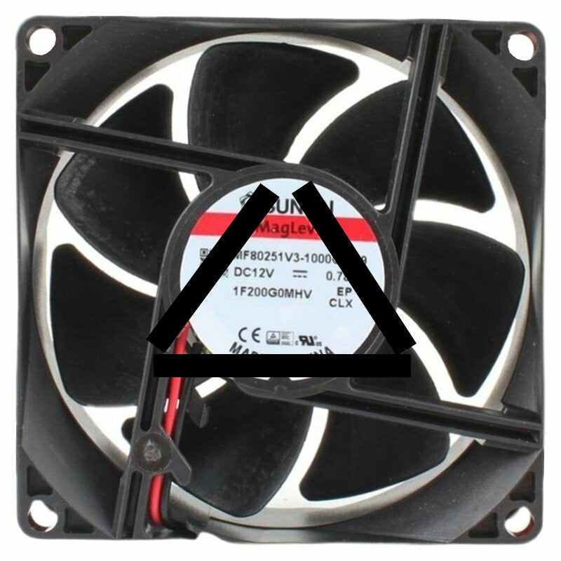 Sunon Maglev MF80251V3-1000C-A99 DC 12V 0.78W 2 Wires Axial Cooling Fan