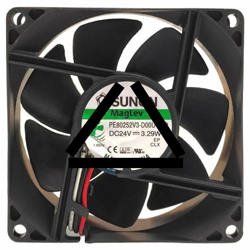 Sunon Maglev PE80252V3-D00U-G99 DC 24V 3.29W 3 Wires Axial Cooling Fan