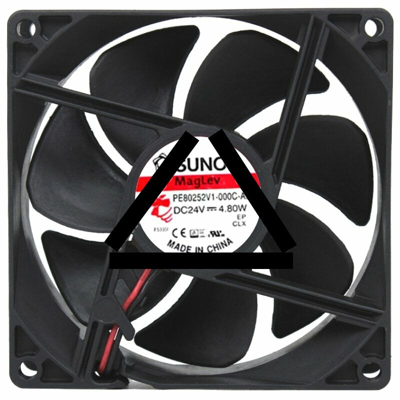 Sunon Maglev PF80252V1-000C-A99 DC 24V 4.80W 2 Wires Axial Cooling Fan