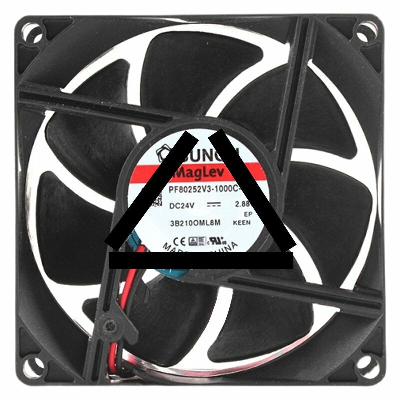 Sunon Maglev PF80252V3-1000C-A99 DC 24V 2.88W 2 Wires Axial Cooling Fan