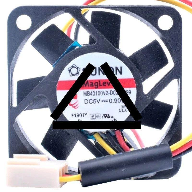 Sunon MB40100V2-D00A-G99 DC 5V 0.9W 3 Wires Axial Cooling Fan