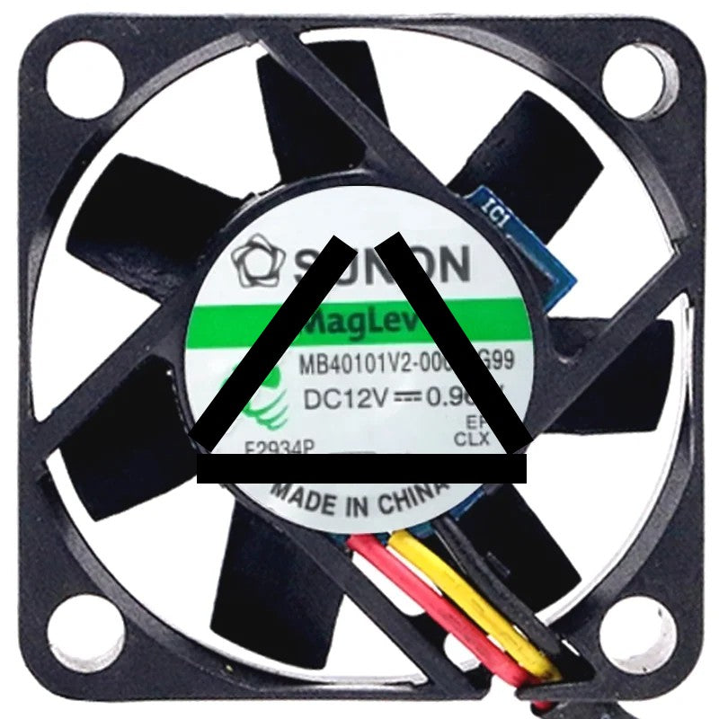 Sunon MB40101V2-000U-G99 DC 12V 0.96W 3 Wires Maglev Cooling Fan