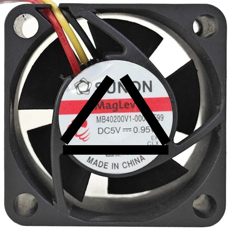 Sunon MB40200V1-000C-F99 5V 0.95W 3 Wires Maglev Cooling Fan