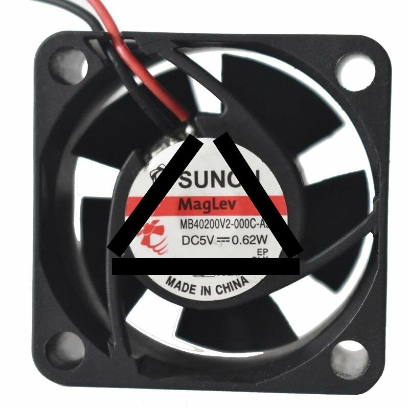 SUNON MB40200V2-000C-A99 DC 5V 0.62W 2 Wires / 3 Wires Axial Cooling Fan