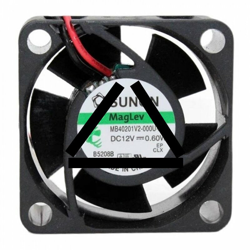 Sunon MB40201V2-000U-A99 DC 12V 0.60W 2 Wires Axial Cooling Fan