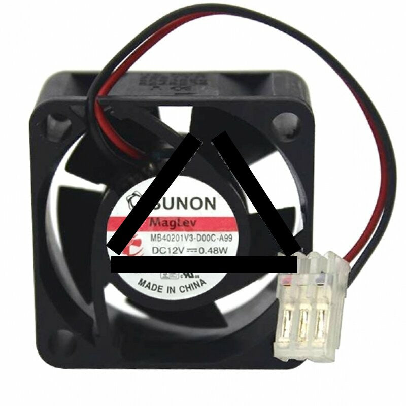Sunon MB40201V3-D00C-A99 DC 12V 0.48W 2 Wires Axial Cooling Fan
