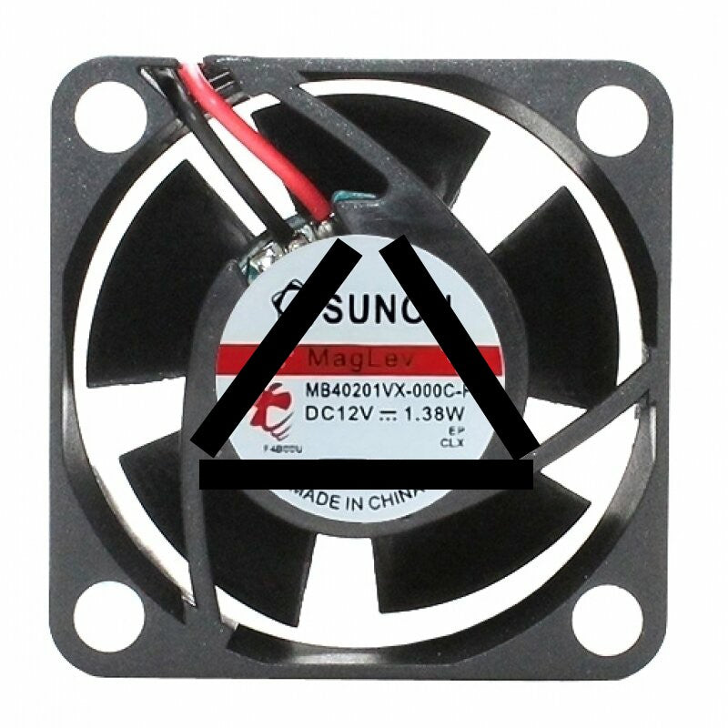 Sunon MB40201VX-000C-F99 DC 12V 1.38W 2 Wires / 3 Wires Axial Cooling Fan
