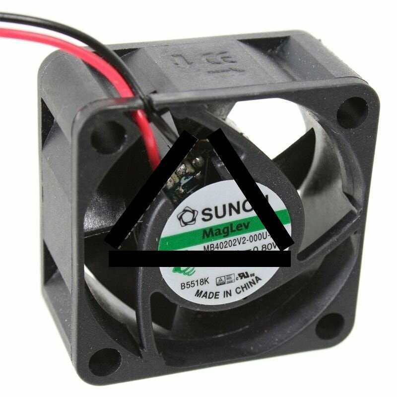 Sunon MB40202V2-000U-A99 DC 24V 0.8W 2 Wires Axial Cooling Fan