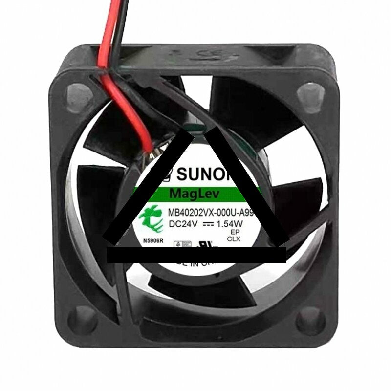 Sunon MB40202VX-000U-A99 DC 24V 1.54W 2 Wires Axial Cooling Fan