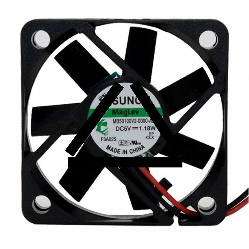 Sunon MB50100V2-0000-A99 DC 5V 1.18W 2 Wires Axial Cooling Fan