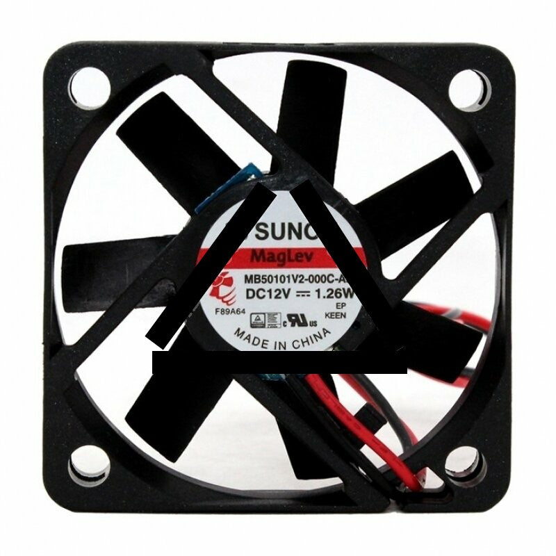 SUNON MB50101V2-000C-A99 DC 12V 1.26W 2 Wires Axial Cooling Fan