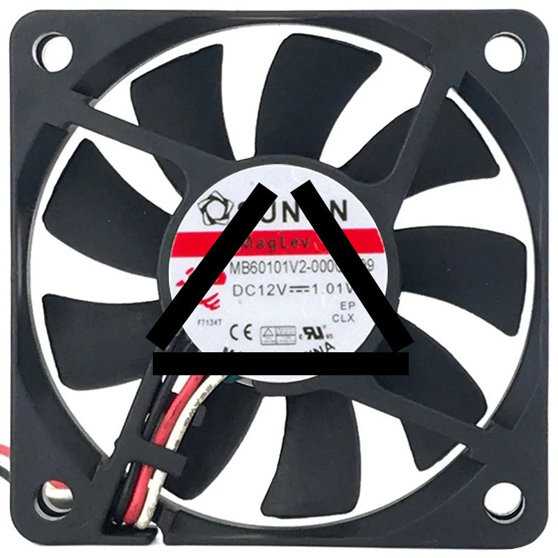 Sunon MB60101V2-000C-A99 DC 12V 1.01W 2 Wires Cooling Fan