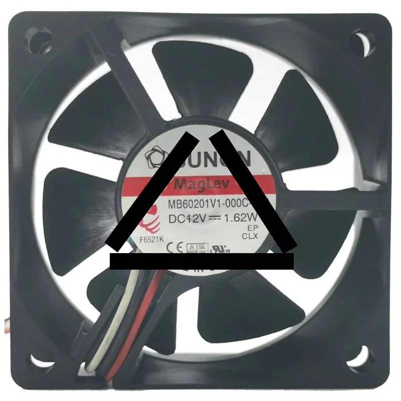 Sunon MB60201V1-000C-F99 12V 1.62W 3 Wires Cooling Fan