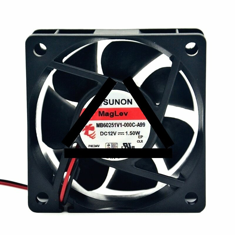 Sunon MB60251V1-000C-A99 DC 12V 1.50W 2 Wires / 3 Wires / 4 Wires Axial Cooling Fan