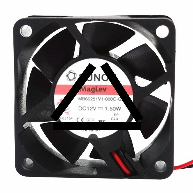 Sunon MB60251V1-000C-G99 DC 12V 1.50W 2 Wires / 3 Wires / 4 Wires Axial Cooling Fan