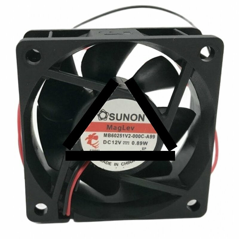 Sunon MB60251V2-000C-A99 DC 12V 0.89W 2 Wires Axial Cooling Fan