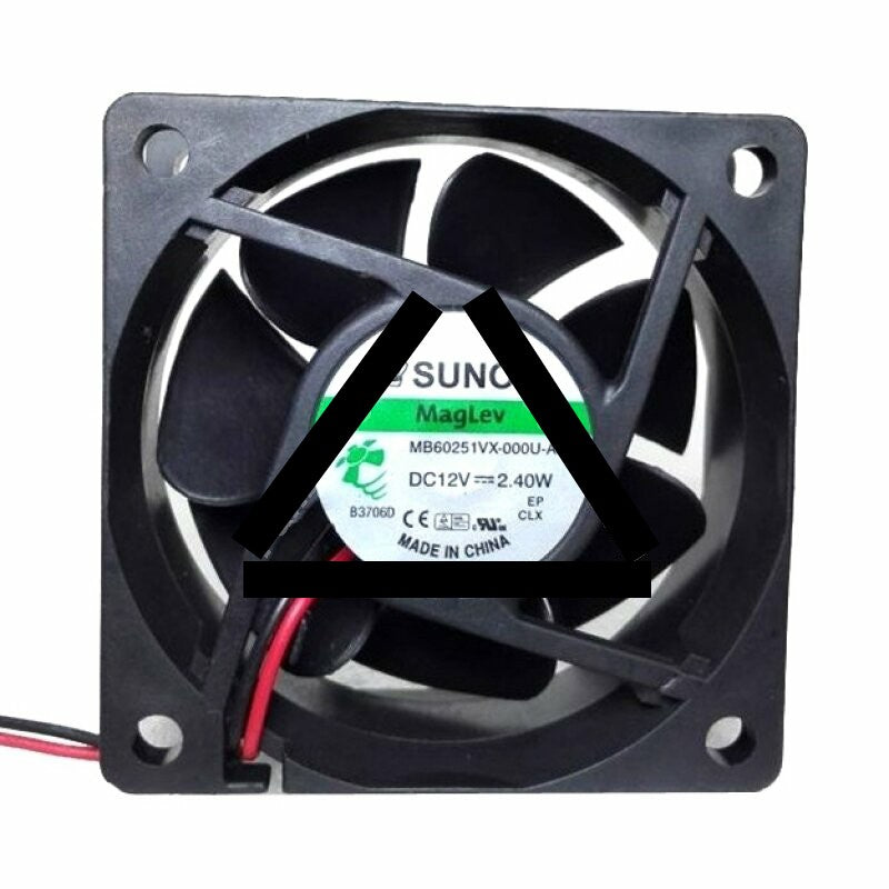 Sunon MB60251VX-000U-A99 DC 12V 2.40W 2 Wires Axial Cooling Fan