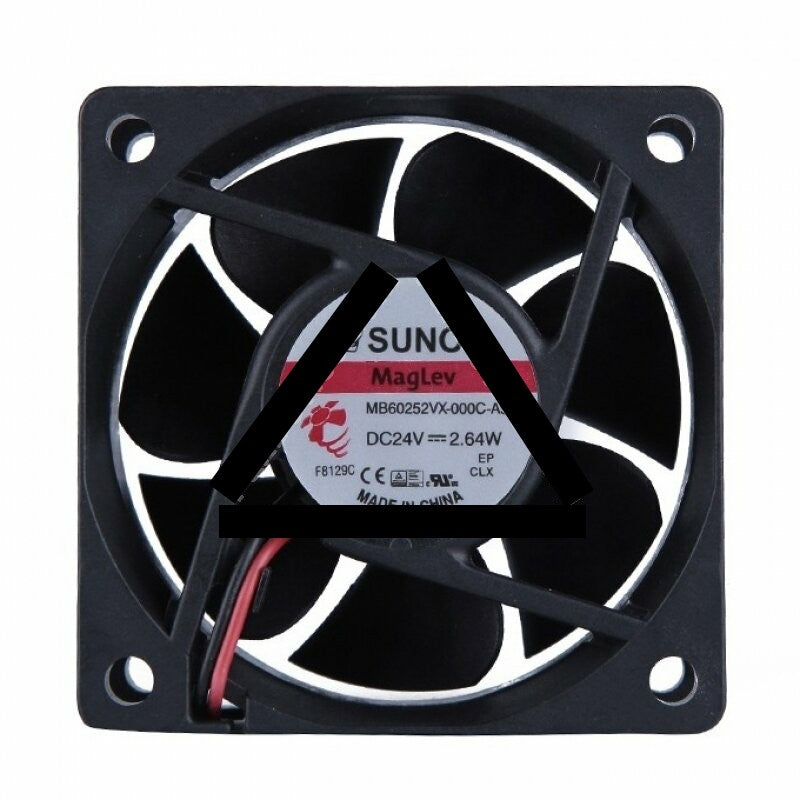 SUNON MB60252VX-000C-A99 DC 24V 2.64W 2 Wires Axial Cooling Fan