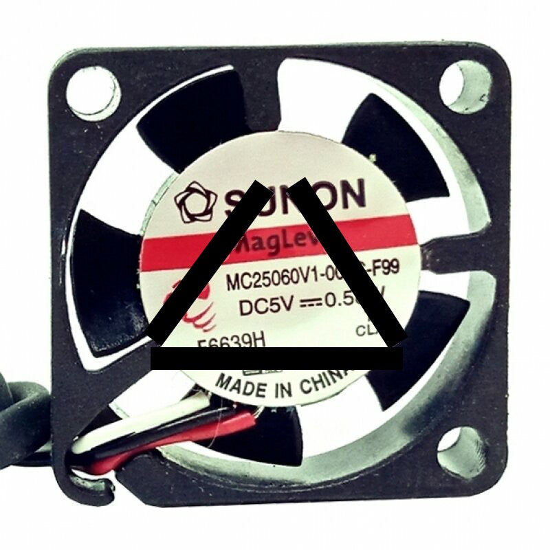 Sunon MC25060V1-000C-F99 DC 5V 0.58W 2 Wires / 3 Wires Axial Cooling Fan