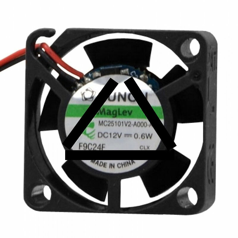 Sunon MC25101V2-A000-A99 DC 12V 0.6W 2 Wires Axial Cooling Fan