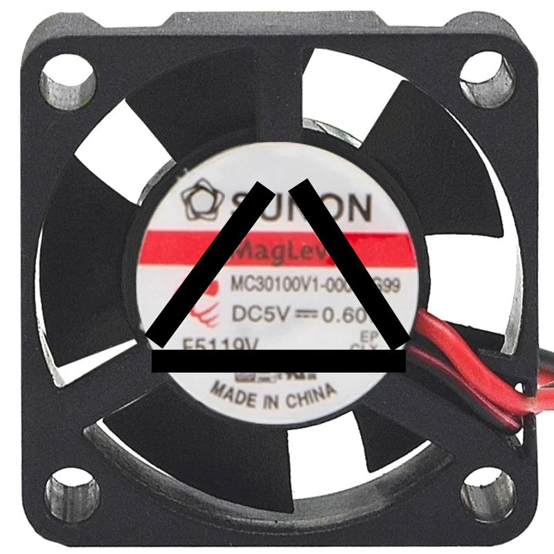Sunon MC30100V1-000C-G99 5V 0.60W 2 Wires Axial Fan