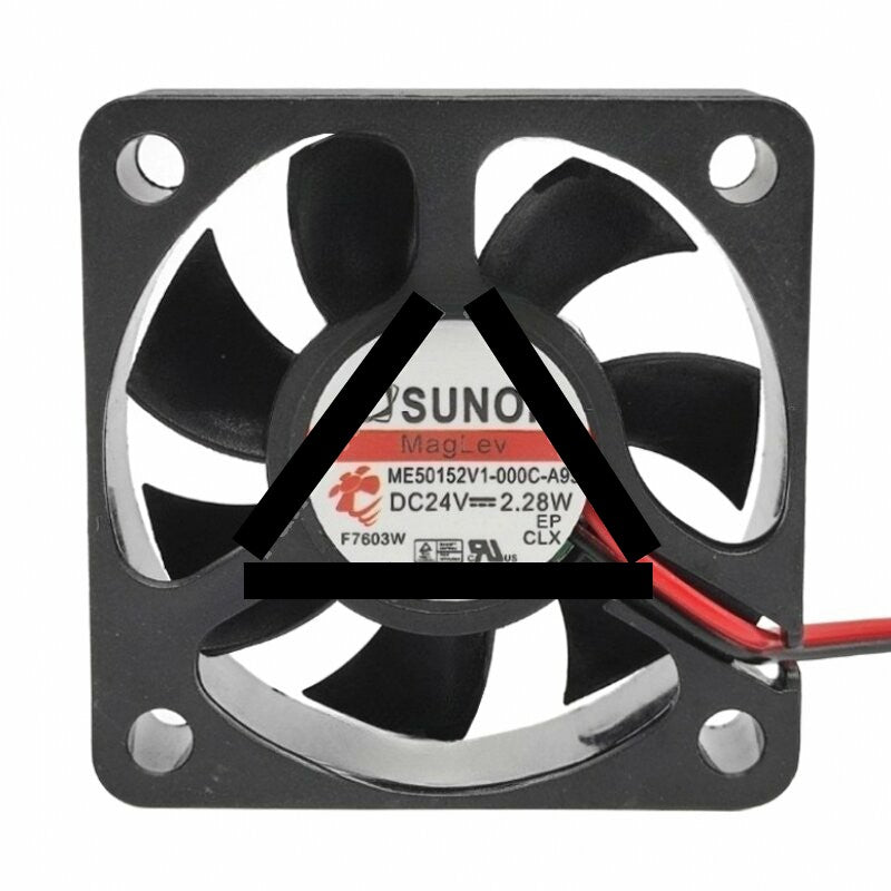 Sunon ME50152V1-000C-A99 DC 24V 2.28W 2 Wires Axial Cooling Fan