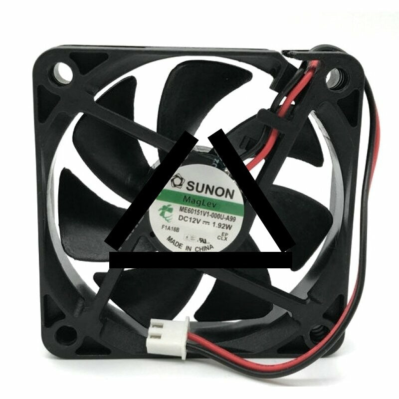 Sunon ME60151V1-000U-A99 DC 12V 1.92W 2 Wires Axial Cooling Fan