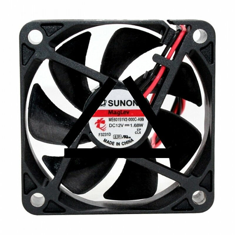 Sunon ME60151V2-000C-A99 DC 12V 1.68W 2 Wires Axial Cooling Fan