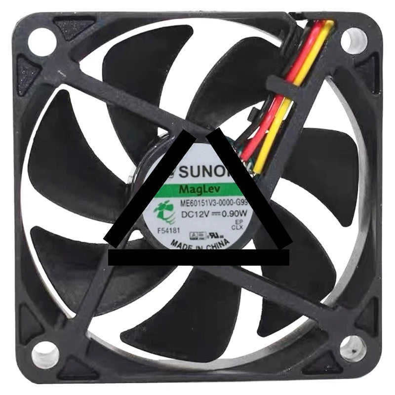 Sunon ME60151V3-0000-G99 12V 0.90W 3 Wires Maglev Cooling Fan